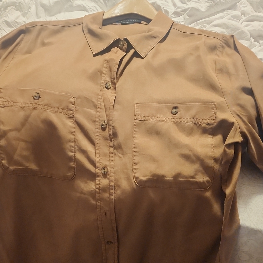 Sanctuary Women's Brown Button-Down Shirt
